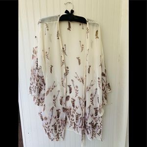Boho Feather Kimono